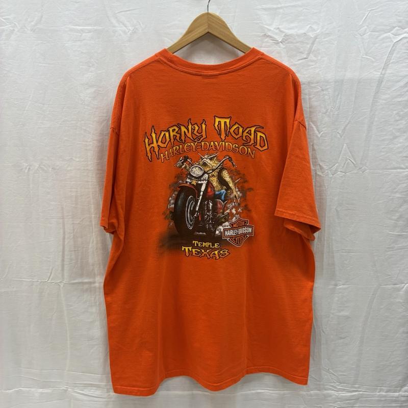 ハーレーダビッドソン Harley-Davidson Tシャツ 半袖 Hanes BEEFY 両面 プリント クルーネック Tシャツ ビッグサイズ XXL メンズ USED 古着 中古 50162362