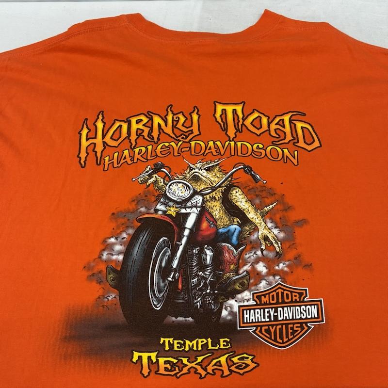 ハーレーダビッドソン Harley-Davidson Tシャツ 半袖 Hanes BEEFY 両面 プリント クルーネック Tシャツ ビッグサイズ XXL メンズ USED 古着 中古 50162362