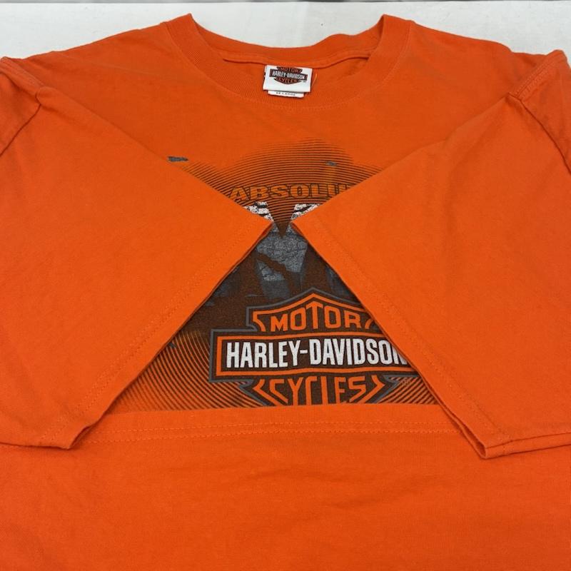 ハーレーダビッドソン Harley-Davidson Tシャツ 半袖 Hanes BEEFY 両面 プリント クルーネック Tシャツ ビッグサイズ XXL メンズ USED 古着 中古 50162362