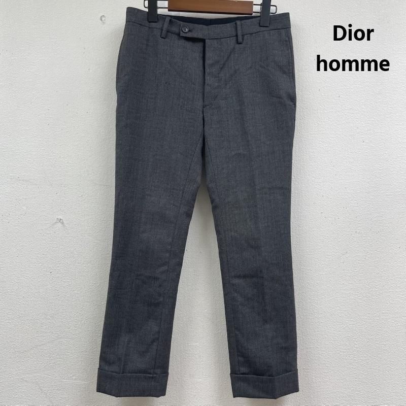 ディオールオム Dior homme パンツ スラックス イタリア製 エディ期 ウールスーツ トラウザーズ スラックス パンツ 7h3170210295 44 ダークグレー / ダークグレー / メンズ USED 古着 中古 50162364