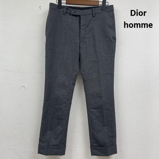 ディオールオム Dior homme パンツ スラックス イタリア製 エディ期 ウールスーツ トラウザーズ スラックス パンツ 7h3170210295 44 ダークグレー / ダークグレー / メンズ USED 古着 中古 50162364