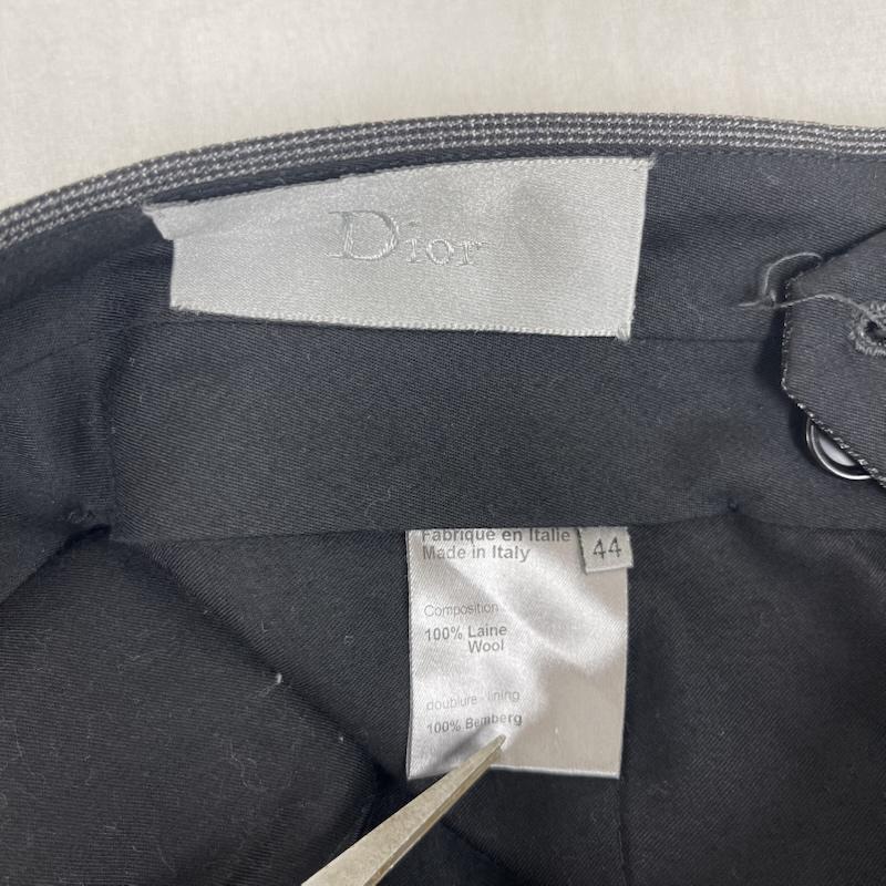 ディオールオム Dior homme パンツ スラックス イタリア製 エディ期 ウールスーツ トラウザーズ スラックス パンツ 7h3170210295 44 ダークグレー / ダークグレー / メンズ USED 古着 中古 50162364