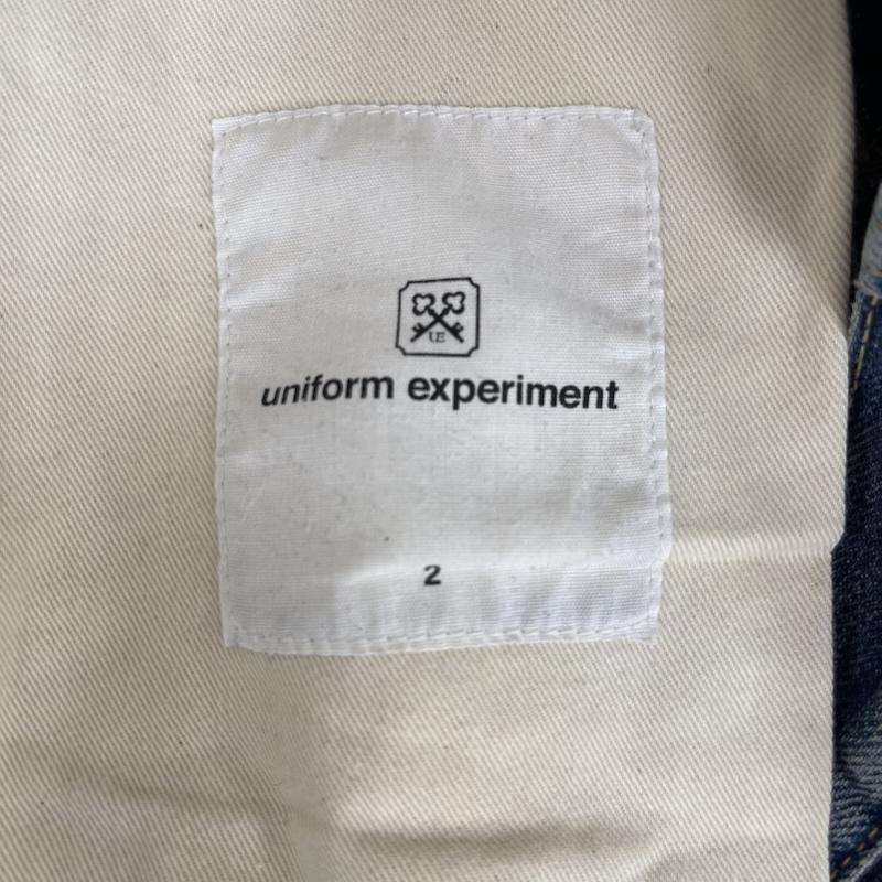 ユニフォームエクスペリメント uniform experiment パンツ デニム、ジーンズ 日本製 ストレッチデニム ダメージ加工 スキニーパンツ ue-112041 インディゴ / インディゴ / Indigo メンズ USED 古着 中古 50162365