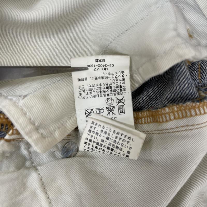 ユニフォームエクスペリメント uniform experiment パンツ デニム、ジーンズ 日本製 ストレッチデニム ダメージ加工 スキニーパンツ ue-112041 インディゴ / インディゴ / Indigo メンズ USED 古着 中古 50162365