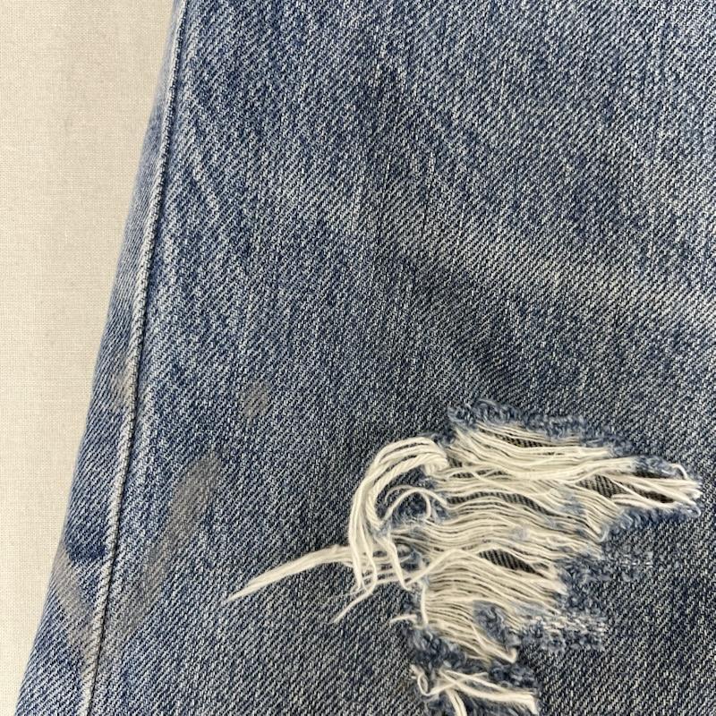 リーバイス Levi s パンツ デニム、ジーンズ 501xx ボタンフライ ダメージ加工 デニム パンツ 66466-0007 36インチ インディゴ / インディゴ / Indigo メンズ USED 古着 中古 50162366