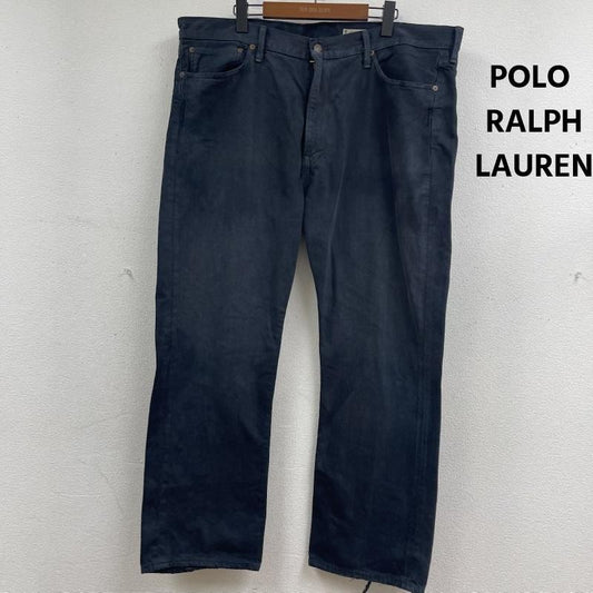 ポロラルフローレン POLO RALPH LAUREN パンツ デニム、ジーンズ メキシコ製 ビッグシルエット ジップフライ デニム パンツ ジーパン 40インチ 黒 / ブラック / black メンズ USED 古着 中古 50162368