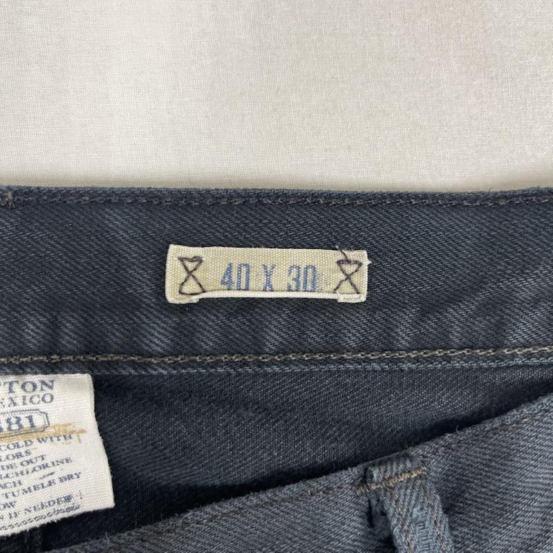 ポロラルフローレン POLO RALPH LAUREN パンツ デニム、ジーンズ メキシコ製 ビッグシルエット ジップフライ デニム パンツ ジーパン 40インチ 黒 / ブラック / black メンズ USED 古着 中古 50162368