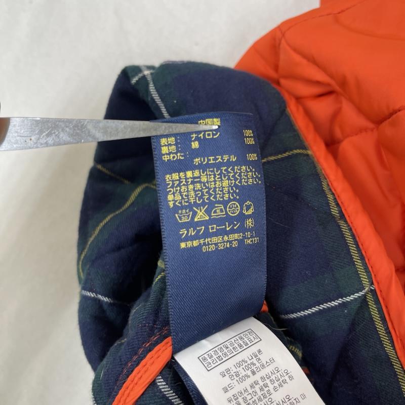 ポロラルフローレン POLO RALPH LAUREN ジャケット、上着 ダウンベスト ダイヤモンド キルティング ハンティング ナイロン ベスト M 橙 / オレンジ / orange メンズ USED 古着 中古 50162371