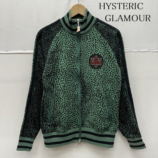 ヒステリックグラマー HYSTERIC GLAMOUR ジャケット、上着 ジャンパー、ブルゾン レオパード トラック ジャケット 2CJ-2900 FREE 緑 / グリーン / green レディース USED 古着 中古 50162375