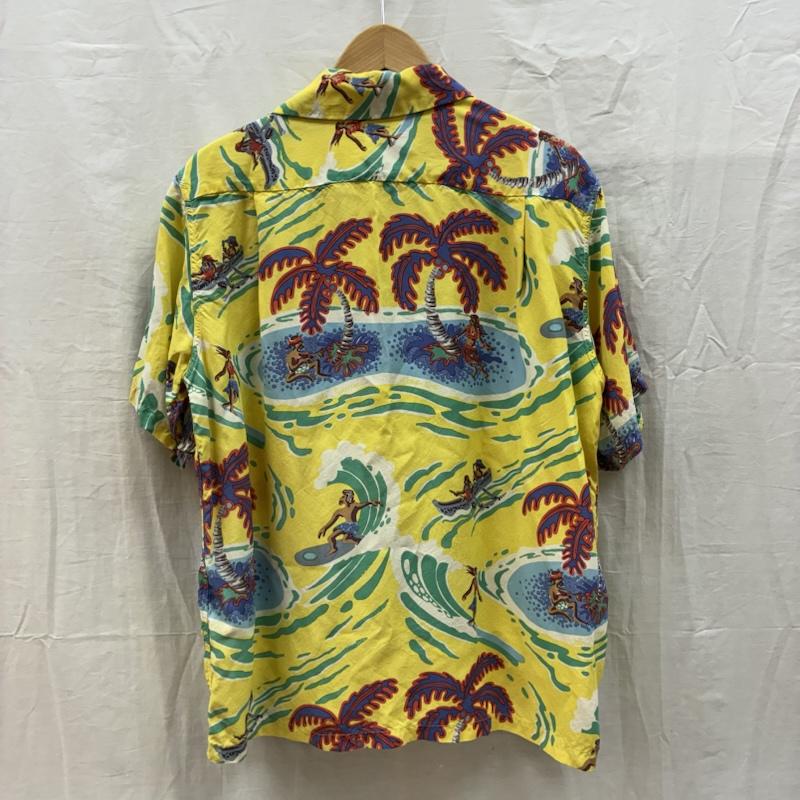 サンサーフ SUN SURF シャツ、ブラウス 半袖 JOHN SEVERSON ジョン・セバーソン オープンカラー 開襟 レーヨン アロハシャツ M メンズ USED 古着 中古 50162377