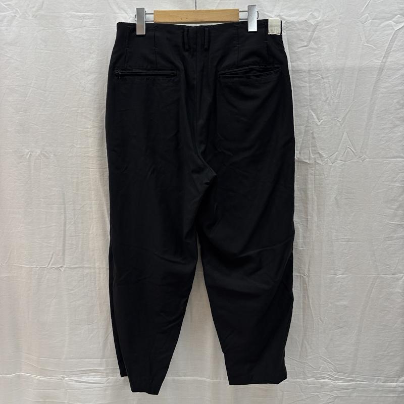 エヌハリウッド N.HOOLYWOOD ボトムス ボトムス 112-PT02 pieces ジップデザイン 2タック スラックス パンツ 38 黒 / ブラック / black メンズ USED 古着 中古 50162389