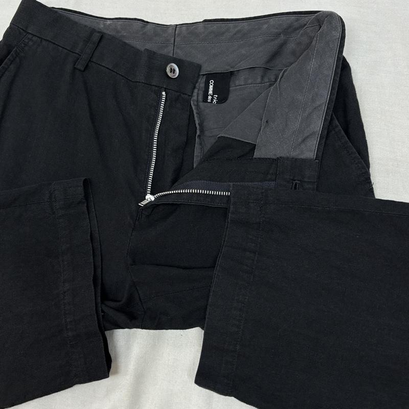 トリココムデギャルソン tricot COMME des GARSONS ボトムス ボトムス ノータック トラウザー パンツ - 黒 / ブラック / black メンズ USED 古着 中古 50162390