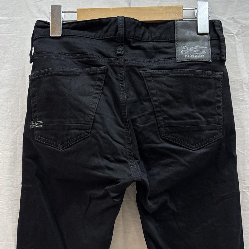 デンハム DENHAM ボトムス ボトムス BOLT SKINNY FIT ストレッチ デニム スリム パンツ ダメージ 27インチ 黒 / ブラック / black メンズ USED 古着 中古 50162392