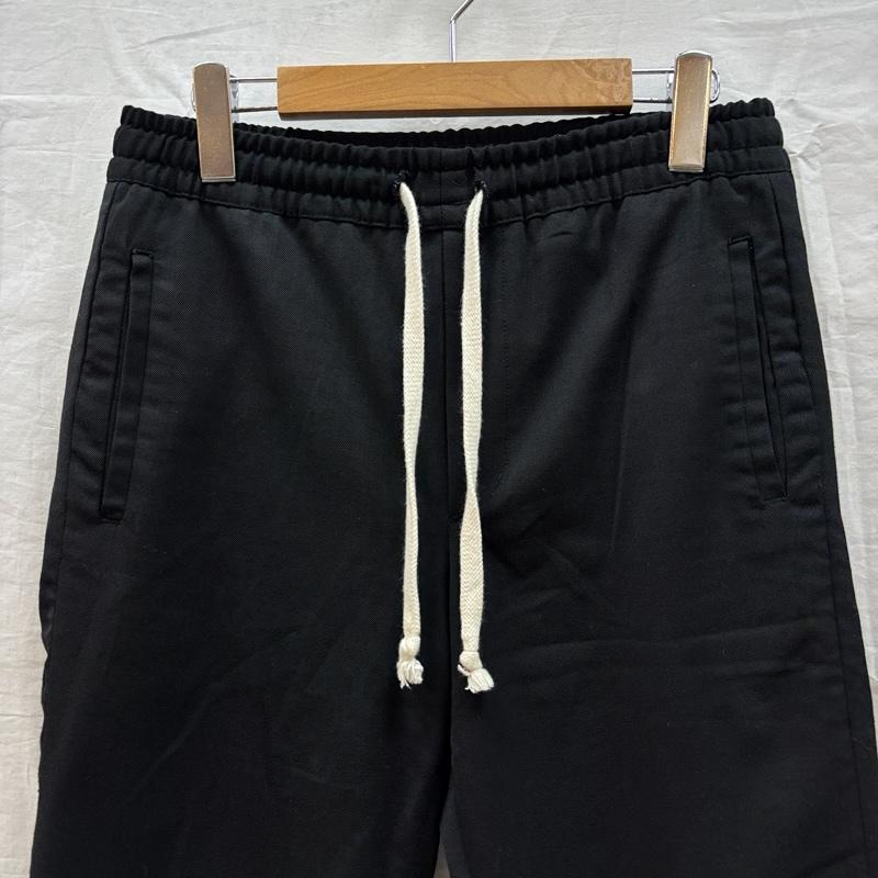 デンハム DENHAM ボトムス ボトムス ナイロン ウール ウエストゴム テーパード パンツ XS 黒 / ブラック / black メンズ USED 古着 中古 50162394
