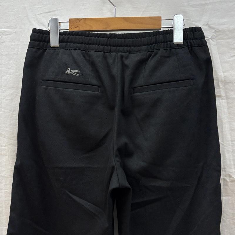 デンハム DENHAM ボトムス ボトムス ナイロン ウール ウエストゴム テーパード パンツ XS 黒 / ブラック / black メンズ USED 古着 中古 50162394