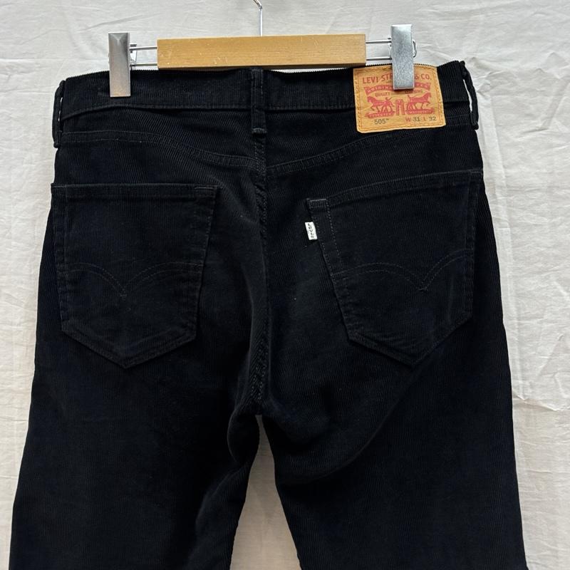 リーバイス Levi s ボトムス ボトムス 00505-1211 コーデュロイ ストレート パンツ 31インチ 黒 / ブラック / black メンズ USED 古着 中古 50162396