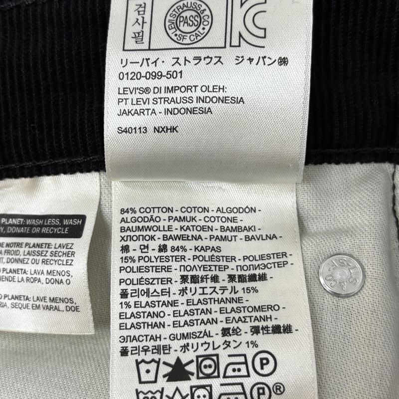 リーバイス Levi s ボトムス ボトムス 00505-1211 コーデュロイ ストレート パンツ 31インチ 黒 / ブラック / black メンズ USED 古着 中古 50162396