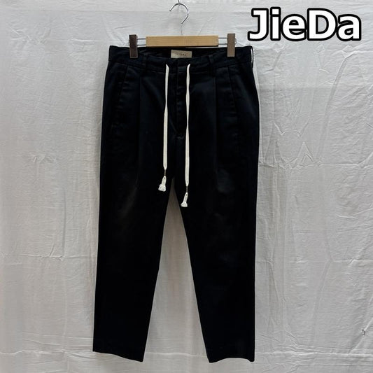 ジエダ Jieda ボトムス ボトムス Jie-17W-PT11 タック テーパード スラックス パンツ 1 黒 / ブラック / black メンズ USED 古着 中古 50162398