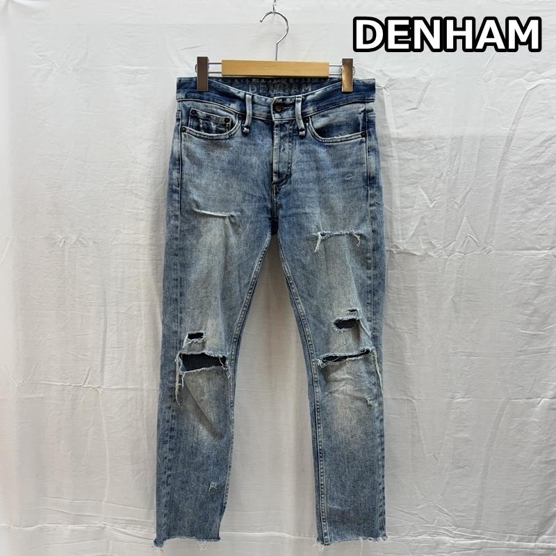 デンハム DENHAM パンツ デニム、ジーンズ BOLT SKINNY FIT ストレッチ デニム スリム パンツ ダメージ 27インチ メンズ USED 古着 中古 50162399
