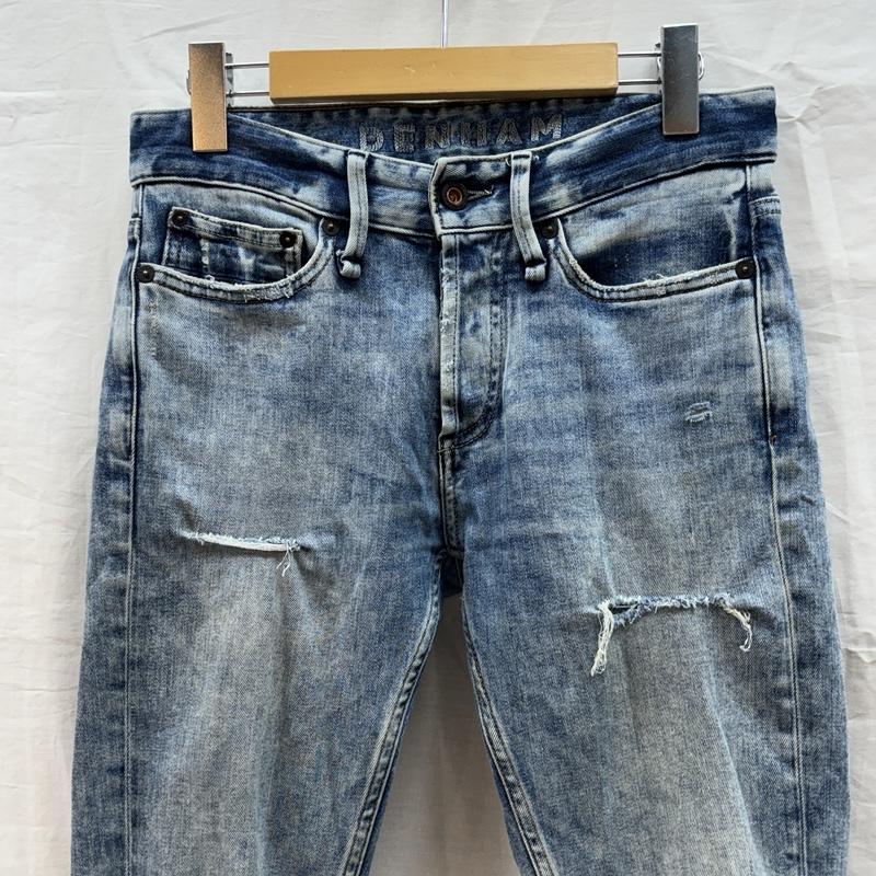 デンハム DENHAM パンツ デニム、ジーンズ BOLT SKINNY FIT ストレッチ デニム スリム パンツ ダメージ 27インチ メンズ USED 古着 中古 50162399