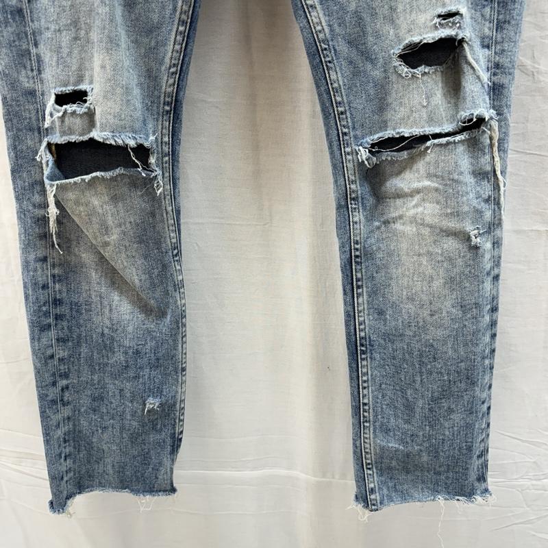 デンハム DENHAM パンツ デニム、ジーンズ BOLT SKINNY FIT ストレッチ デニム スリム パンツ ダメージ 27インチ メンズ USED 古着 中古 50162399