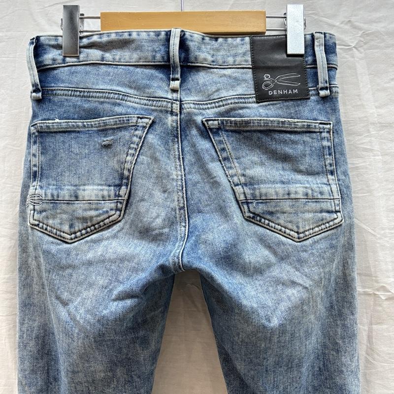 デンハム DENHAM パンツ デニム、ジーンズ BOLT SKINNY FIT ストレッチ デニム スリム パンツ ダメージ 27インチ メンズ USED 古着 中古 50162399