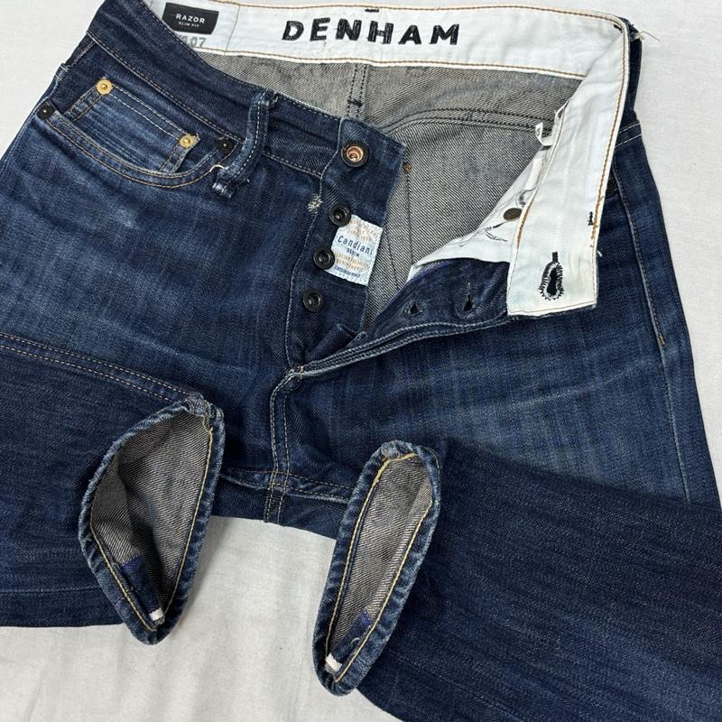 デンハム DENHAM パンツ デニム、ジーンズ RAZOR SLIM FIT スリム デニム パンツ 27インチ メンズ USED 古着 中古 50162402