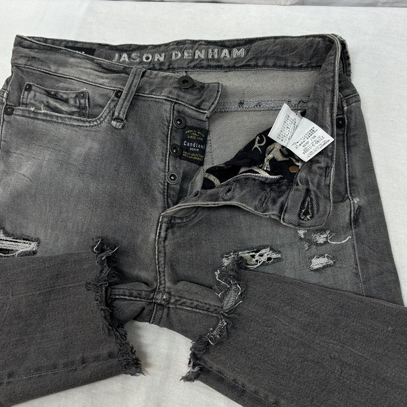 デンハム DENHAM パンツ デニム、ジーンズ BOLT SKINNY FIT ストレッチ デニム スリム パンツ 28インチ 灰 / グレー / gray メンズ USED 古着 中古 50162407