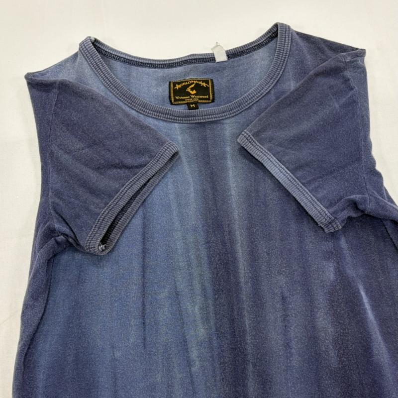 ヴィヴィアンウエストウッド Vivienne Westwood Tシャツ 半袖 anglomania アングロマニア 半袖 ロゴ 刺繍 Tシャツ M ワンポイント X ロゴ、文字 X 刺繍 青 / ブルー / blue X 紺 / ネイビー / navy レディース USED 古着 中古 50162408