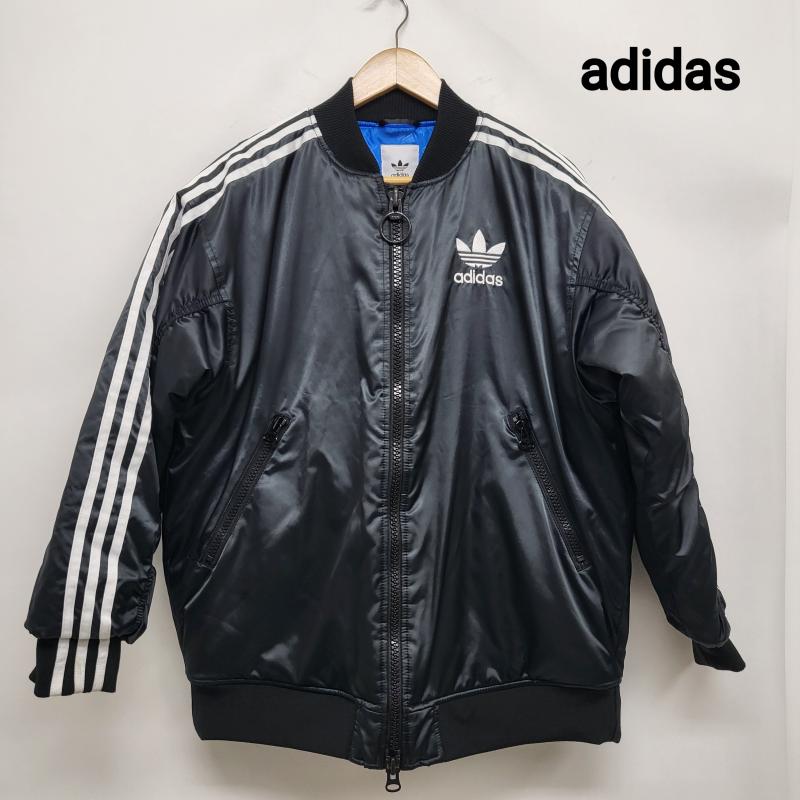 アディダス adidas ジャケット、上着 ダウンジャケット ロングボンバージャケット ED7600 スリーストライプ L メンズ USED 古着 中古 50162414