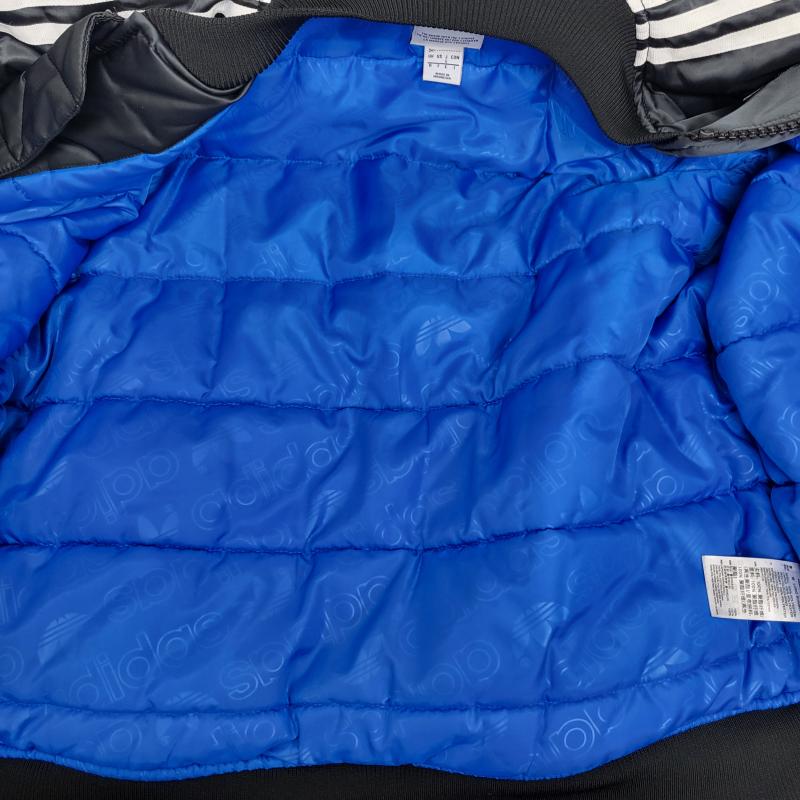 アディダス adidas ジャケット、上着 ダウンジャケット ロングボンバージャケット ED7600 スリーストライプ L メンズ USED 古着 中古 50162414