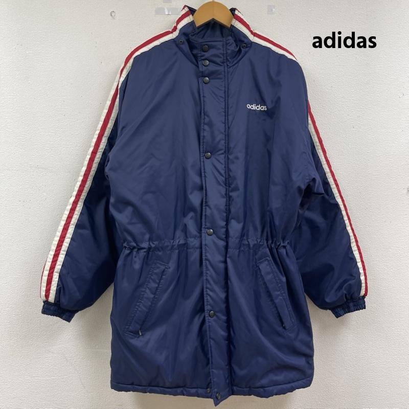 アディダス adidas ジャケット、上着 ダウンジャケット 80s 90s 万国旗タグ ヴィンテージ ベンチコート ジャケット S 青 / ブルー / blue メンズ USED 古着 中古 50162419