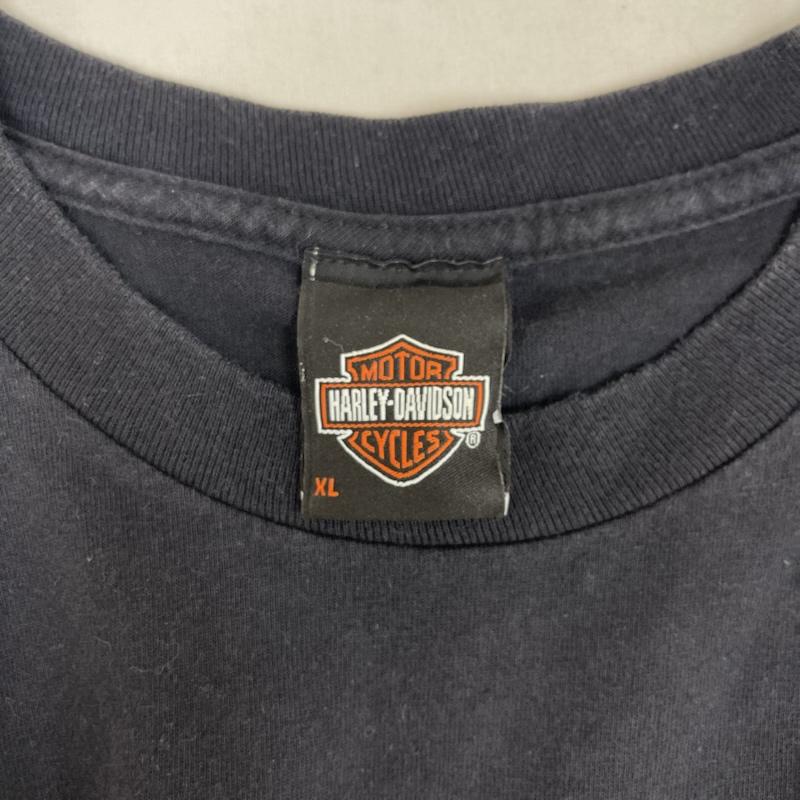 ハーレーダビッドソン Harley-Davidson Tシャツ 半袖 メキシコ製 ホノルル限定 ヴィンテージ両面 プリント Tシャツ XL 黒 / ブラック / black メンズ USED 古着 中古 50162430
