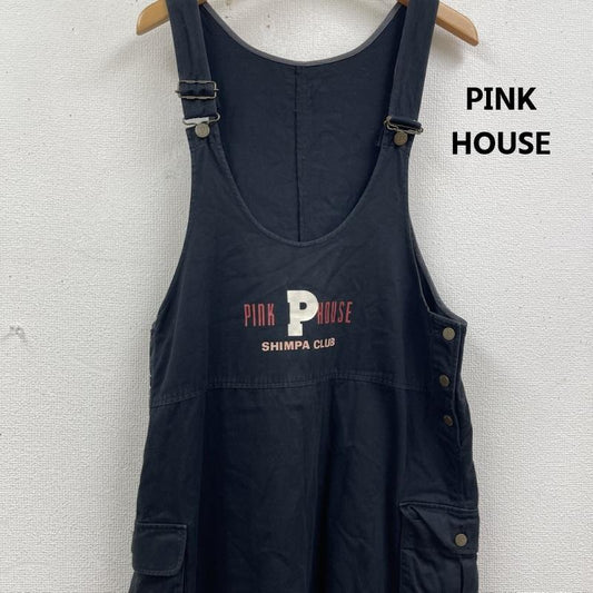 ピンクハウス PINK HOUSE サロペット・オーバーオール サロペット、オーバーオール 日本製 SHIMPA CLUB プリント ジャンパー スカート ワンピース p0199fa01 黒 / ブラック / black レディース USED 古着 中古 50162437