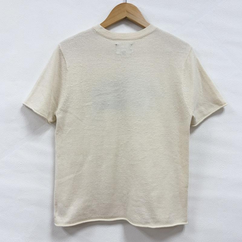 ステューシー STUSSY ニット、セーター 半袖 半袖 ロゴ ニット カットソー S ロゴ、文字 オフホワイト / オフホワイト / X 黒 / ブラック / black レディース USED 古着 中古 50162447