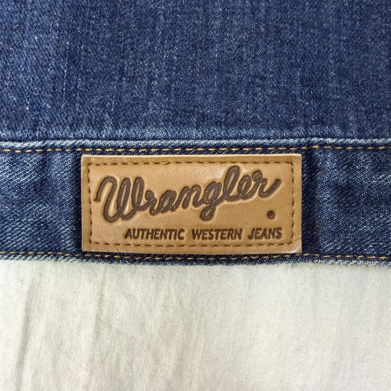 ラングラー Wrangler ジャケット、上着 ジャケット、ブレザー Wrangler×AZUL by moussy Denim JKT Gジャン indigo XS ダメージ加工 XS 無地 インディゴ / インディゴ / Indigo メンズ USED 古着 中古 50162448