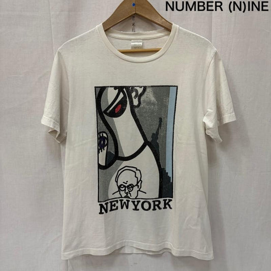 ナンバーナイン NUMBER (N)INE Tシャツ 半袖 modern age期 モダンエイジ期 NEW YORK Tシャツ Vintage white 3 3 プリント 白 / ホワイト / white メンズ USED 古着 中古 50162450