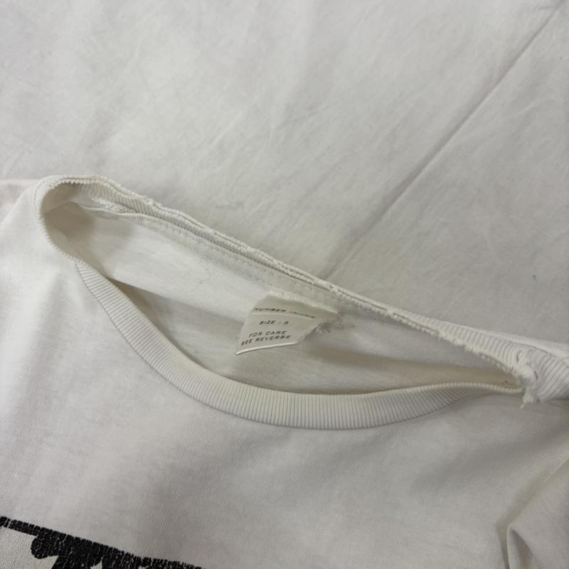 ナンバーナイン NUMBER (N)INE Tシャツ 半袖 modern age期 モダンエイジ期 NEW YORK Tシャツ Vintage white 3 3 プリント 白 / ホワイト / white メンズ USED 古着 中古 50162450