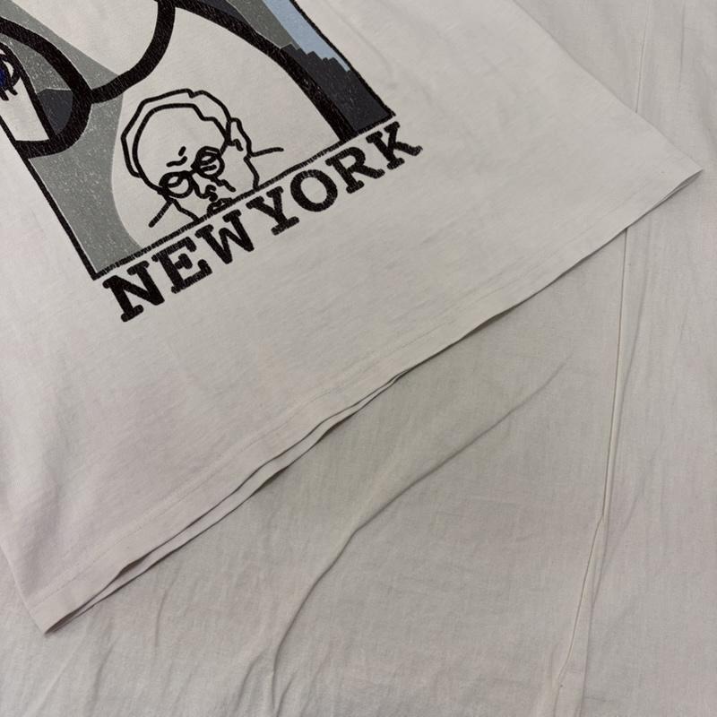 ナンバーナイン NUMBER (N)INE Tシャツ 半袖 modern age期 モダンエイジ期 NEW YORK Tシャツ Vintage white 3 3 プリント 白 / ホワイト / white メンズ USED 古着 中古 50162450