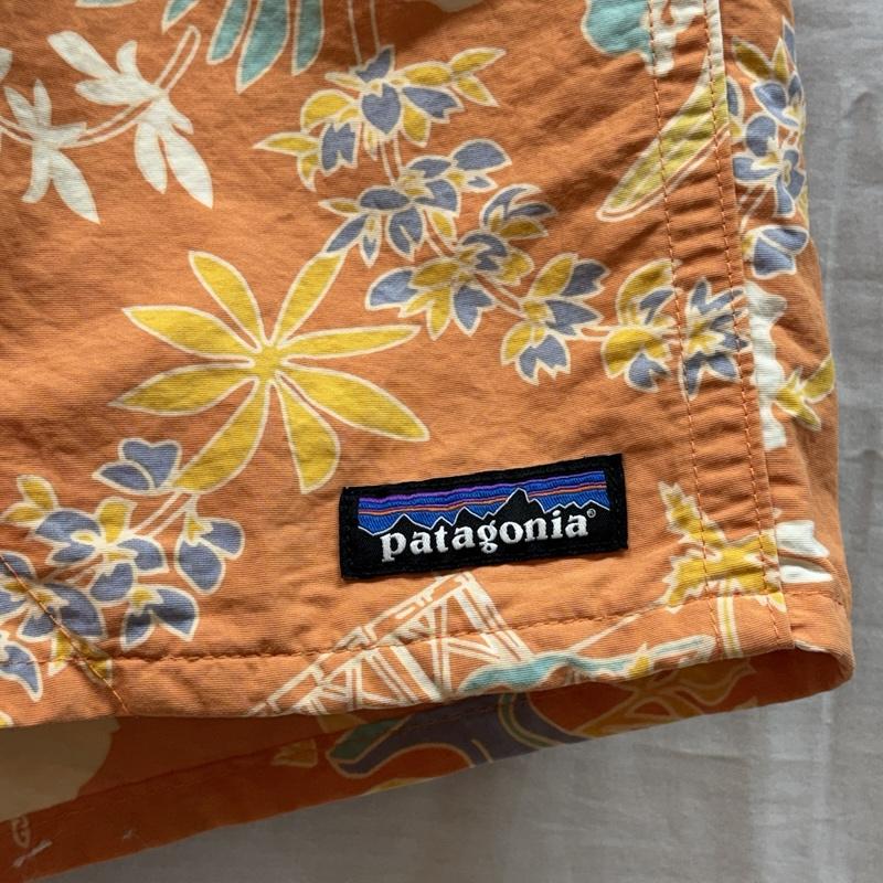 パタゴニア patagonia パンツ ショートパンツ バギーズ ショーツ ショート パンツ 花柄 ゴムウエスト XS メンズ USED 古着 中古 50162453