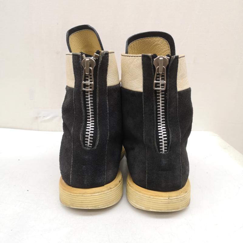 アンダーカバー UNDERCOVER ブーツ 一般 初期 96AW ワイヤー期 ジップスエード レザー ボクサー ブーツ 黒 / ブラック / black メンズ USED 古着 中古 50162458