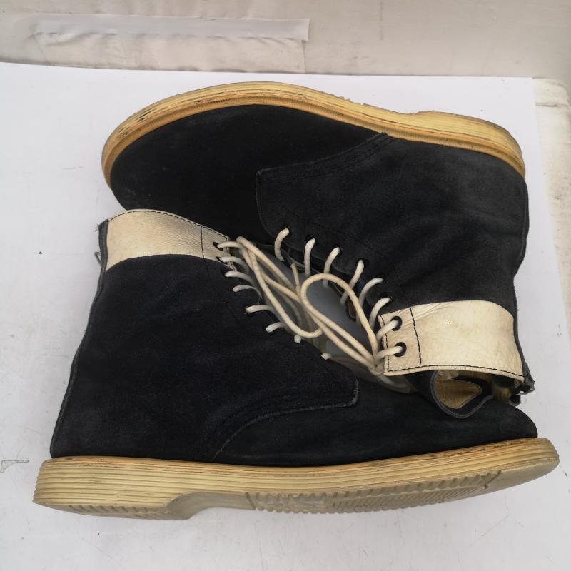 アンダーカバー UNDERCOVER ブーツ 一般 初期 96AW ワイヤー期 ジップスエード レザー ボクサー ブーツ 黒 / ブラック / black メンズ USED 古着 中古 50162458