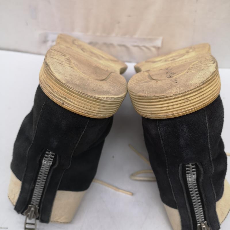 アンダーカバー UNDERCOVER ブーツ 一般 初期 96AW ワイヤー期 ジップスエード レザー ボクサー ブーツ 黒 / ブラック / black メンズ USED 古着 中古 50162458
