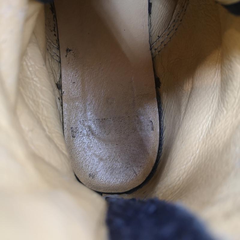 アンダーカバー UNDERCOVER ブーツ 一般 初期 96AW ワイヤー期 ジップスエード レザー ボクサー ブーツ 黒 / ブラック / black メンズ USED 古着 中古 50162458