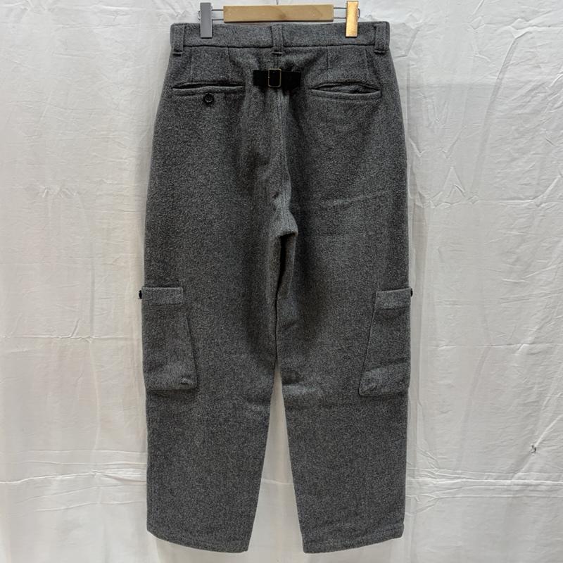 ノット KNOT ボトムス ボトムス サイドポケット シンチバック付 ウール トラウザーズ パンツ 3 灰 / グレー / gray メンズ USED 古着 中古 50162466