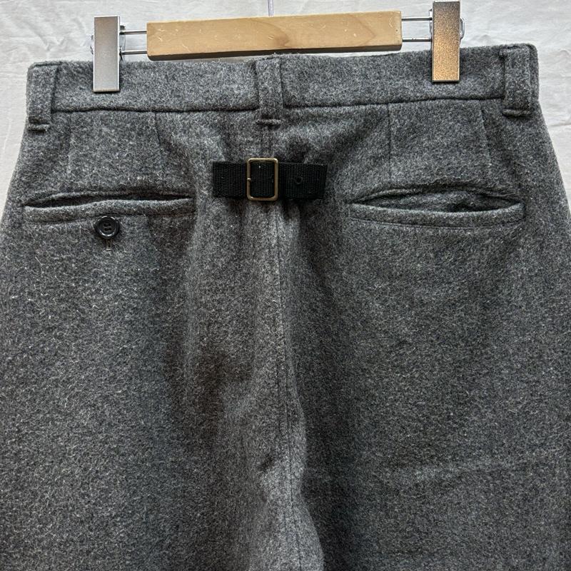 ノット KNOT ボトムス ボトムス サイドポケット シンチバック付 ウール トラウザーズ パンツ 3 灰 / グレー / gray メンズ USED 古着 中古 50162466