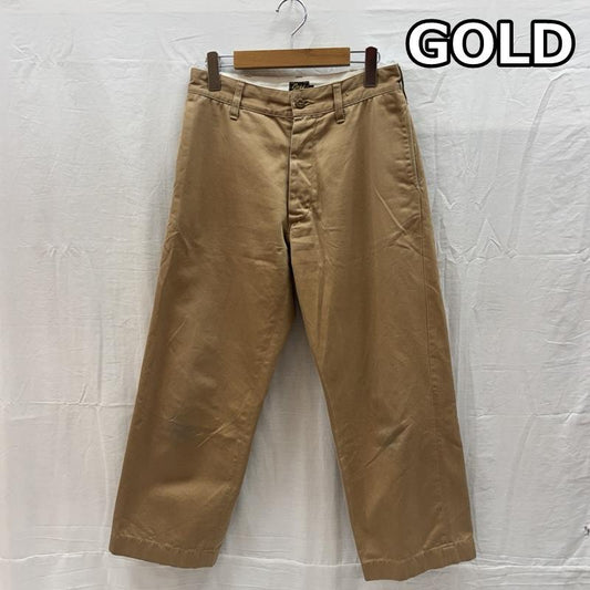 ゴールド GOLD ボトムス ボトムス GL41043 WIDE CHINO PANTS ワイド チノ トラウザー パンツ S メンズ USED 古着 中古 50162467