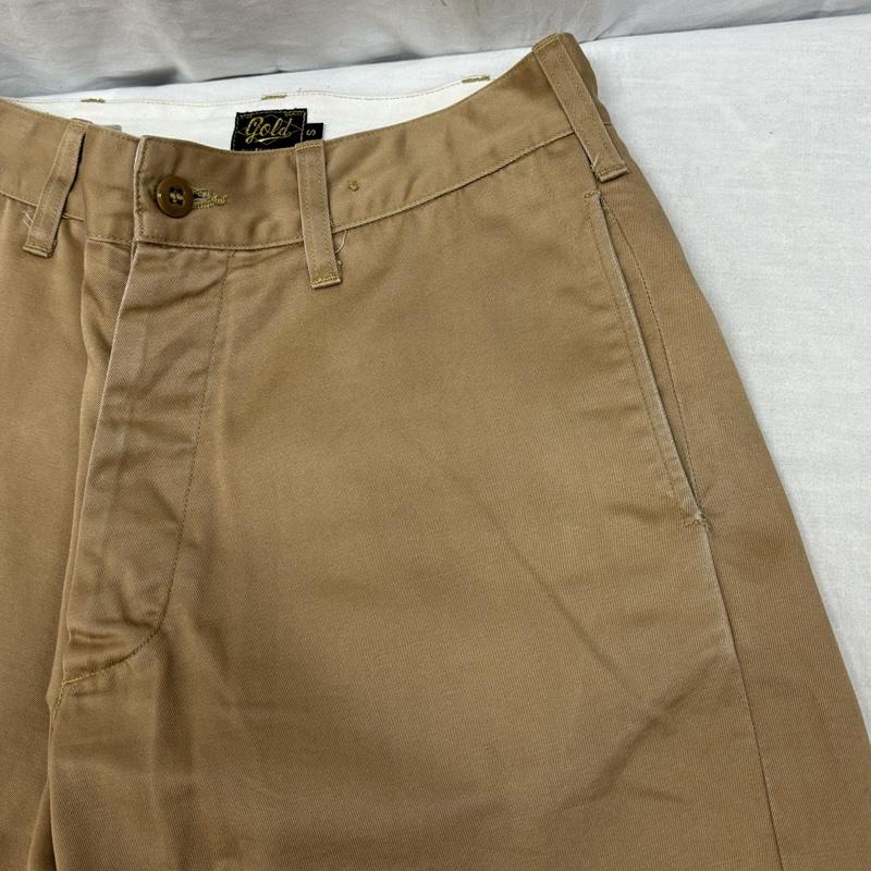 ゴールド GOLD ボトムス ボトムス GL41043 WIDE CHINO PANTS ワイド チノ トラウザー パンツ S メンズ USED 古着 中古 50162467