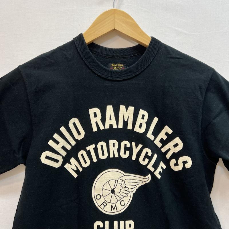 ウエストライド WESTRIDE Tシャツ 半袖 プリント Tシャツ 34 黒 / ブラック / black メンズ USED 古着 中古 50162475
