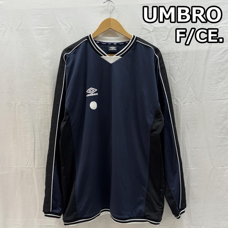 アンブロ UMBRO トレーナー 長袖 ULUQJB55FC F/CE. TEAM JACKET ナイロン トレーナー L 紺 / ネイビー / navy X 黒 / ブラック / black メンズ USED 古着 中古 50162479